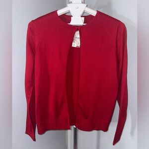 *NWT* Casual Corner Vibrant Red Cardigan - szL (P22)
